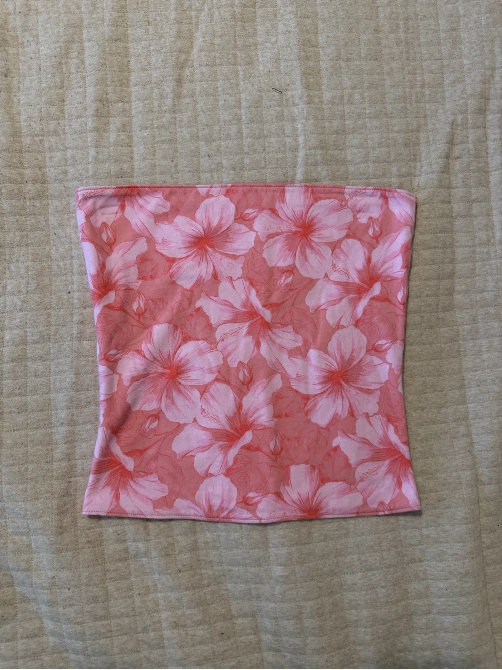 Hollister reversible Floral Pink Tube Top
